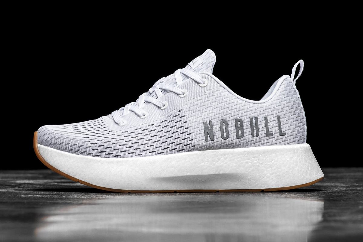 Nobull Runner+ Men\'s Running Shoes White | Australia (TN4305)